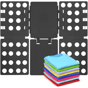 Shirt Folding Board for Clothes Adults Shirt Folder Durable Plastic t Shirts Fast Laundry folders, Black