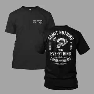 Tactical Skull T-Shirt, Military Operator Gift, Night Vision Goggles Design, Special Forces Apparel, Gritty Mens Clothing