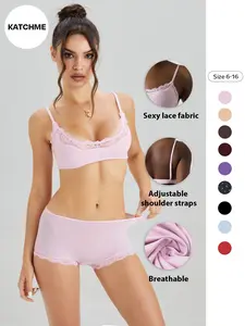 Lace Lingerie Set for Women, Sexy French Style Bra and Panty, Comfortable Home Wear, Elegant Underwear Collection, Underwear Sets