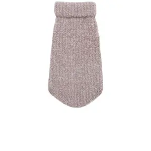 Barefoot Dreams CozyChic Ribbed Pet Sweater in Heathered Vintage Rose & Ballet Pink