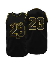 Men's Embroidered Basketball Jersey,Embroidery Jersey,Regular Fit Casual Sleeveless Round Neck Basketball Vest,Chicago #23 Sportswear,Men's Summer Clothes for Training Competition, Sports Top, Gym Workout Tops