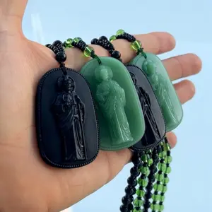 San Judas Handmade Rosary Necklace - Elegant Unisex Design with Intricate Bead and Medallion, High-Quality Material for Adults