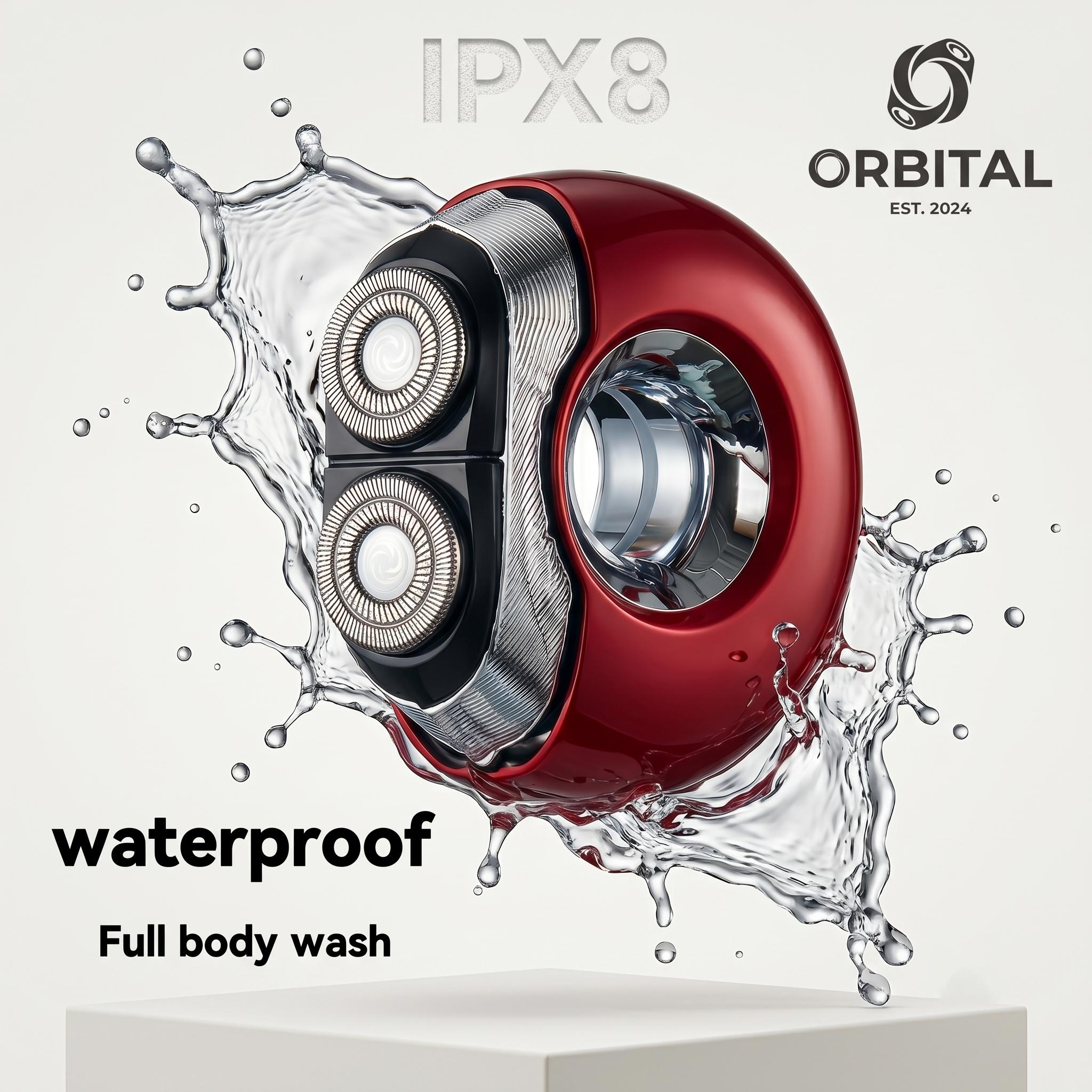 2026 Upgraded Electric Shaver - Donut Shape, Arc-Shaped Mesh Head, Waterproof, Skin-Friendly, Washable, Rechargeable, High-Speed Motor, Long-Lasting Battery, Compact Portable, Smooth Matte Shave, Ideal Gift for Personal Grooming