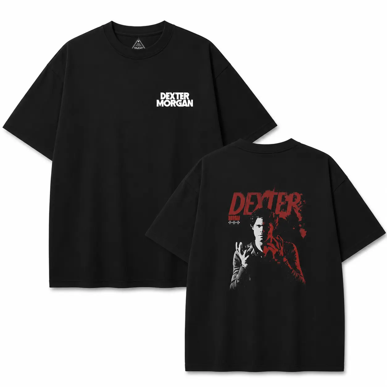 Dexter Morgan Graphic T-Shirt – Vintage TV Series Oversized Unisex Cotton Tee Dark Aesthetic Streetwear