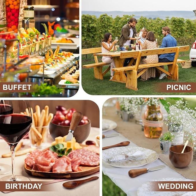 254PCS Charcuterie Board Accessories Set – Cheese Knives, Mini Tongs, Dip Bowls, Cocktail Picks, Butter Spreaders, Party Serving Utensils for Weddings, Events & Kitchen