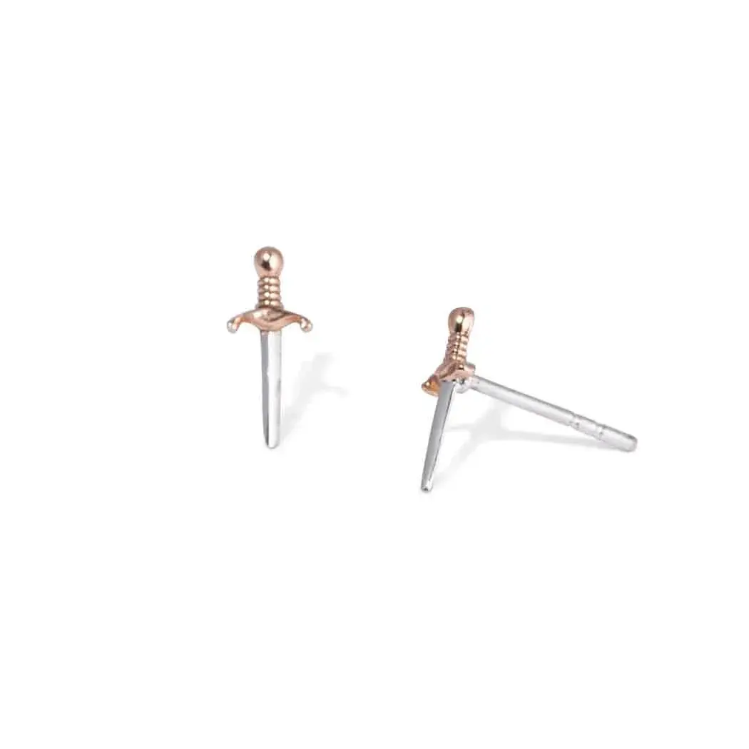 Mini Dagger Stud Earrings