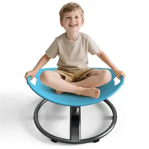 Circular Rotating Sensory Integration Training Chair, Ideal for Balance & Body Coordination, Perfect for Children & Teenagers Growth, Swivel Chair