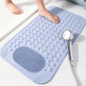 1pc Non-slip Bathroom Mat,Extra-Long Bath Safety Shower Mat for Kids, Elderly & Disabled,Foot Massage Shower Rug, , Elderly & Disabled, Bath Tub Accessories