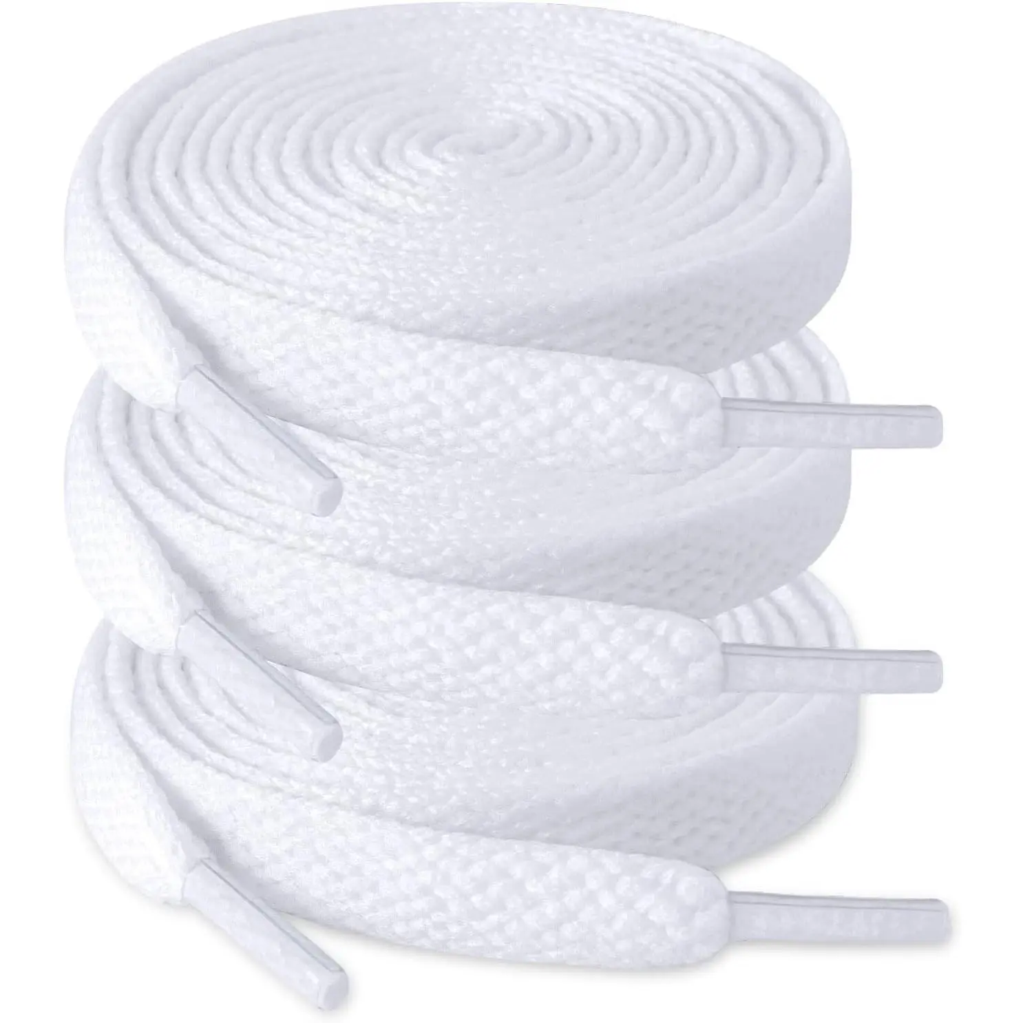 3 Pair Flat Sports Shoelaces - Lace Up Laces (5/16 Inches; 31,39,47,55,63 Inches) for Boys' Sneakers, Athletic Running Shoes, Board Shoes, Boots