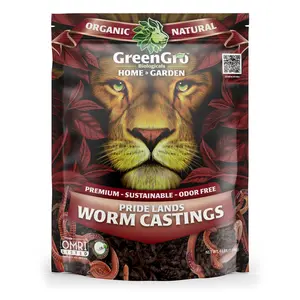 Pride Lands Worm Castings - Organic Compost - Boost Soil Fertility Organically - Earth-Friendly Plant Food & Soil Enhancer