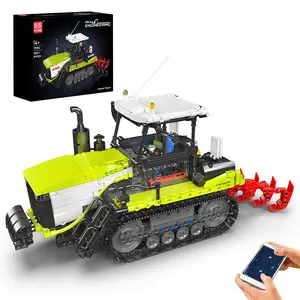 Mould King 17093 Remote Controll Tractor Engineering Vehicle Building Block Toy 1357 Pieces