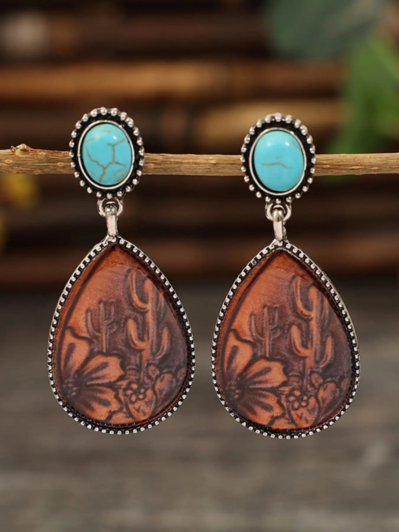Vintage Colorblock Dangle Earrings, Dangling Earrings, Boho Style Fashion Jewelry for Women, Trendy All-match & Exquisite Jewelry for Birthday Gift, Trendy Fashionable Accessories, Casual Trendy Jewelry