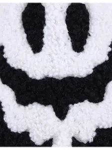 Demon Smiley Face Slippers, Women, Soft Teddy Fleece Material, Breathable Fur Insole, Anti-Slip Sole, Winter Fashion Home Wear