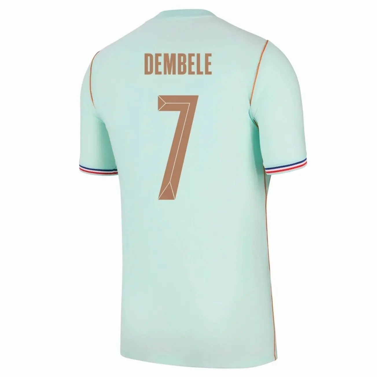 Unisex Soccer Mens Athletic Short Sleeve Football Shirt Sports Fan Training Top Breathable Lightweight Casual Streetwear Dembele 2026 Home Stadium Replica Jersey - Blue