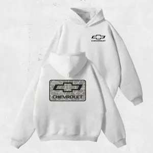 Vintage 90s Camo Logo Hoodie, 2-Sided Cotton Crewneck Sweatshirt, Gift for Car Lovers & Racing Fans