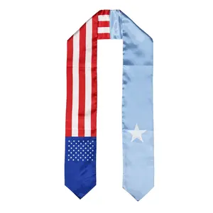 Somalia Flag Graduation Stole, Sash, Somalian American, Scarf, Gift, Students, High Quality, High School, College, Scarves, Adults, Men and Women, Satin
