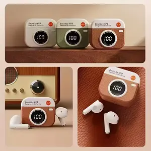 Vintage Simple Camera Model Small True Wireless Bluetooth-compatible Earbuds, Long Battery Life In-Ear Noise Cancelling Headphones