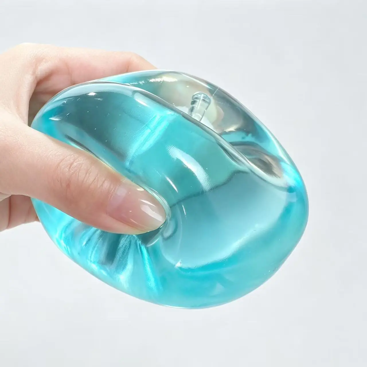 Big Apple Squishy Non Rebound Stress Relief Toy, Soft Moldable Glossy Apple Fidget Ball, ASMR Sensory Squeeze Toy for ADHD Anxiety Relief, Portable Desk Toy for Adults Kids, Cute Christmas Easter Birthday Stocking Stuffer Gift for Fidget Collection, Soft