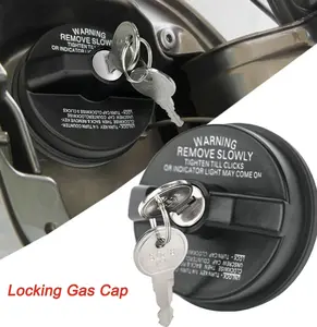 Locking Gas Cap, Lock Fuel Tank Cap Compatible with Toyota Tacoma, 4Runner, Camry - Chevy Silverado 1500, Cruze, Malibu, Camaro - Nissan Altima, Titan, Murano, Sentra, NV1500
