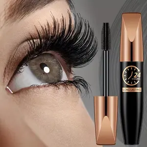 Black Volumizing Mascara - 8D plump and curled lashes, curling and lengthening, long-lasting and smudge-proof for a natural look. Equipped with a curling brush, suitable for all skin types to create bold yet natural eyelashes My Amazing Lashes Mascara