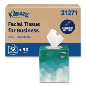 Boutique 2-Ply White Facial Tissue, Pop-Up Box, (95 Sheets Per Box, 6 Boxes/Pack)
