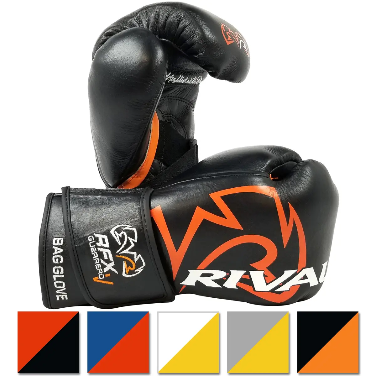 Rival Boxing RFX-Guerrero-V SF-F Velcro Hook and Loop Soft Bag Gloves, Polyurethane Foam Puncher's Glove with Quick Fitting, Power-Transmitting Design, Boxing Glove