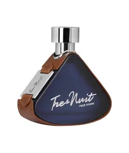 Armaf Tres Nuit Eau De Parfum Spray for Men 3.4 Ounce - Aromatic Spicy Fragrance with Lemon Verbena, Iris, and Citrusy Notes