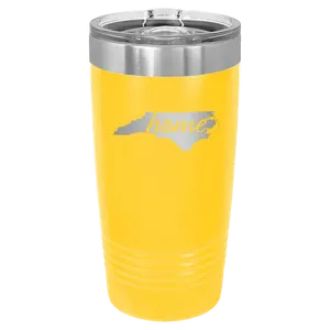 North Carolina Home 20 oz Tumbler | Yellow