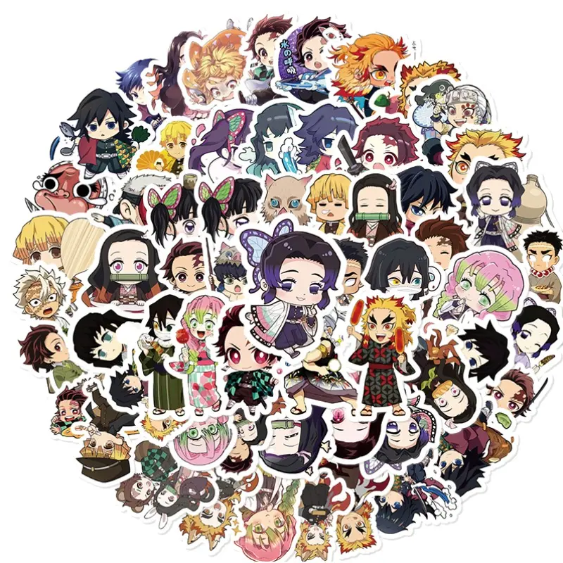 74 Pcs Demon Slayer Anime Stickers, Perfect for Phone Cases, Laptops ...