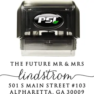 Custom Calligraphy Return Address Stamp | Self-Inking Wedding Invitation Stamp