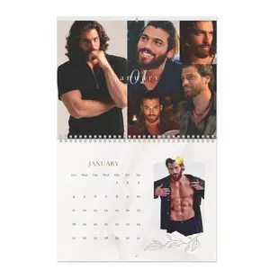 Can Yaman 2026 Wall Calendar, Male Celebrity Photo Collage Calendar, Hot Actor Fan Gift, Aesthetic Room Decor, Unique Gift for Her, Yearly Wall Planner