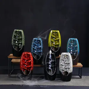 Inverted Incense Burner, Aromatherapy Diffuser, and Backflow Incense—Unique and Novel Home Decor Artistic Ornaments and Gifts Room Decor, Home Office, Yoga Meditation, and Fitness Scene Gifts