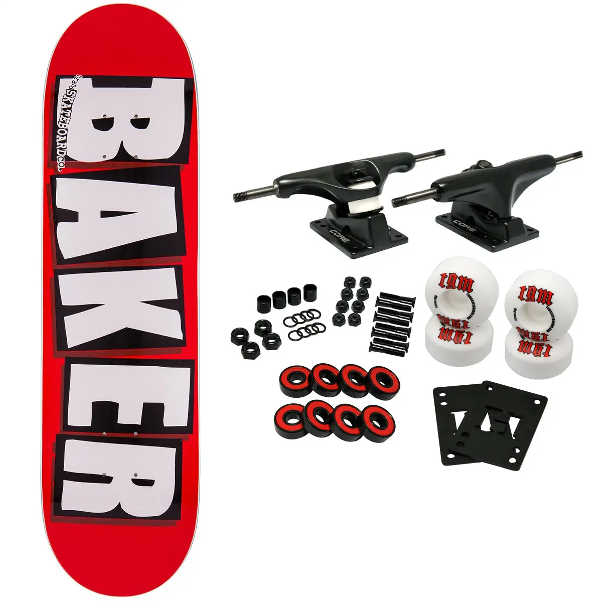 Baker Complete Brand Logo White 8.25" Baker Complete Brand Logo White 8.25"