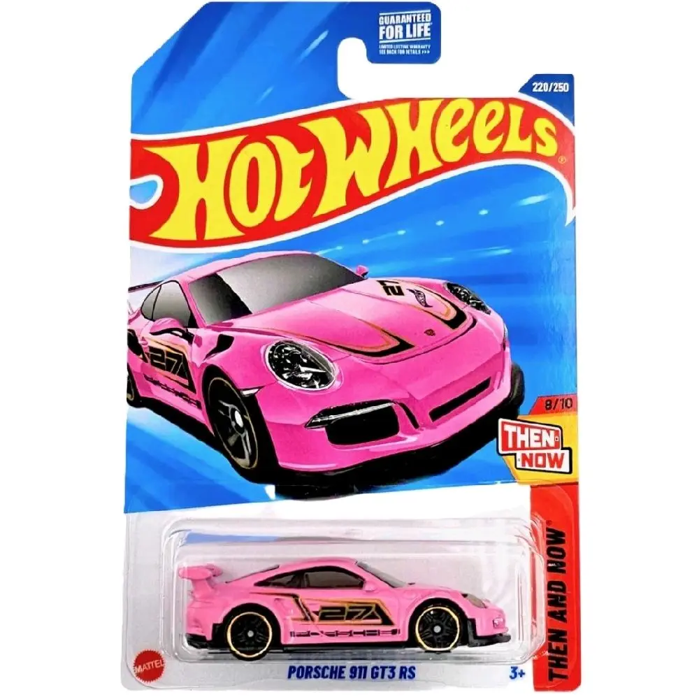 Hot Wheels 2025 Porsche 911 GT3 RS Pink Then And Now Diecast Collectible Model Car