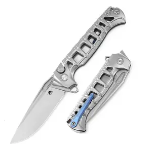 KLAKEN B09 SKALDR Titanium handle M390 Blade Folding Collection Knife