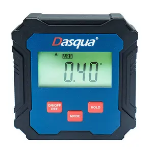 Dasqua Economy Digital Angle Gage - 0.05 Degrees Precision Physical Measuring Tool, LCD Backlit Display, Magnetic Base, Imported Chip for Accuracy, 1 x AAA Battery Included