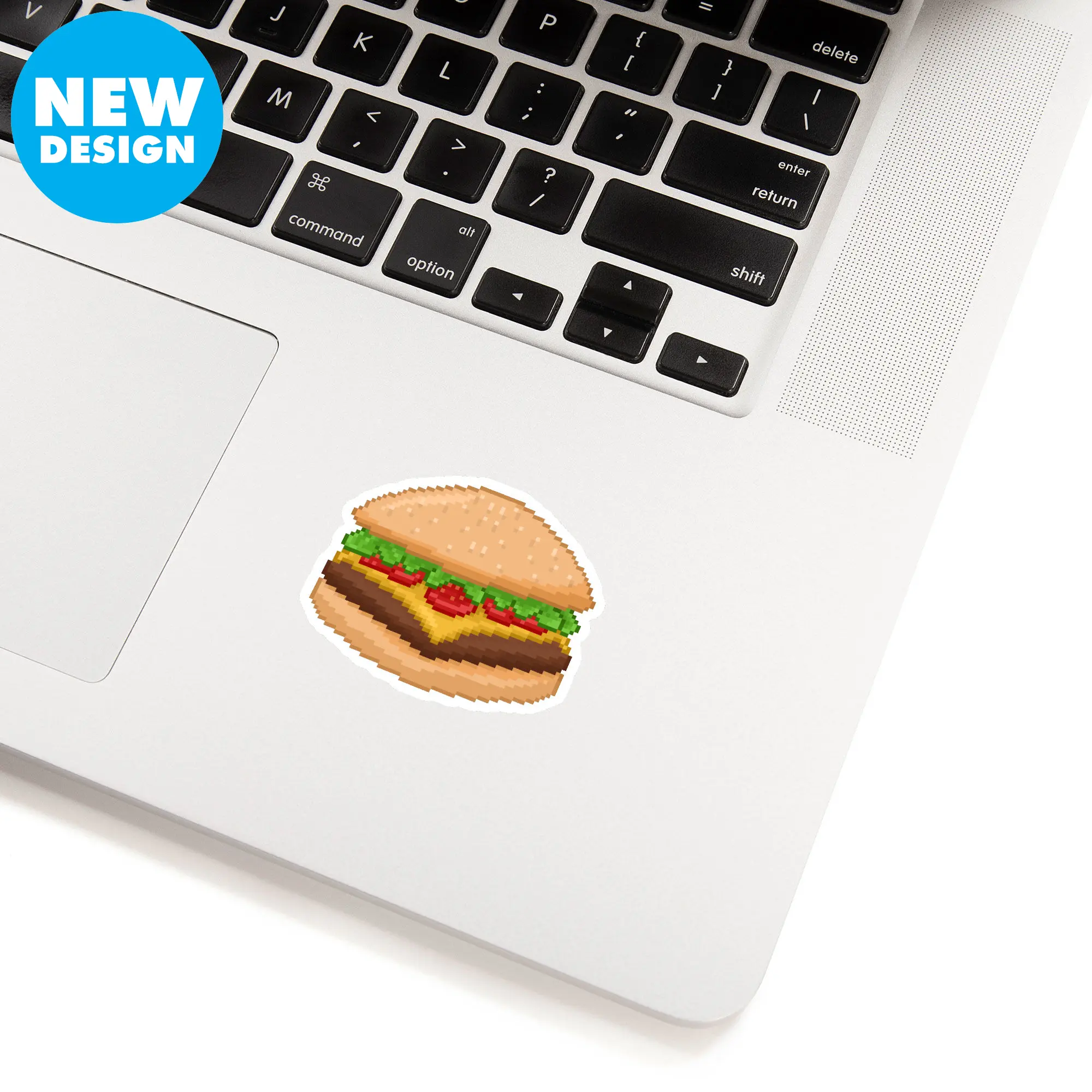 Ignite Marketplace Retro Burger Sticker 2.5" x 2.3" - Perfect for Any Burger Lovers