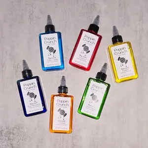 Poppin Crunch Twist and Squeeze Liquid Candy - 41 Flavor Options (Blue-Raspberry - Sour)