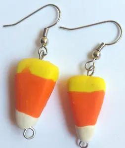 Candy Corn Earrings
