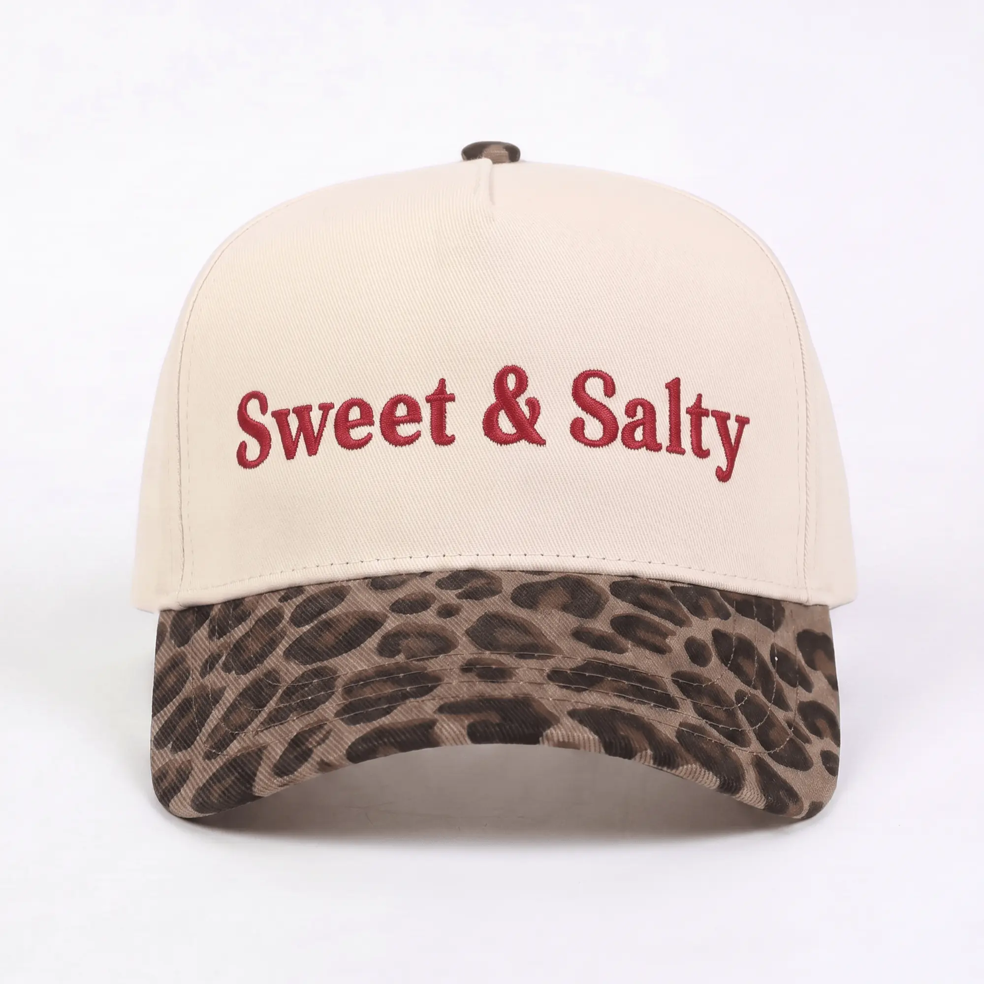 Sweet & Salty Women's Leopard Style Trucker Hat, Sweet & Salty Hat, Embroidered Hat, Women's Hat, Trucker Hat, Mother's Day Gift, Gift For Her, Leopard