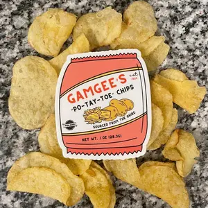 LOTR inspired sticker samwise potato sticker potato chips sticker, Great for hardhat, toolbox, cooler, Hard Hat Sticker, Blue Collars Stickers