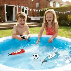 Water Soccer RC Boat – Waterproof Remote Control Boat for Pool & Lake Games | High-Speed 2.4GHz Anti-Interference, 360° Stunts | Fun for Kids & Adults Ages 6+ toy
