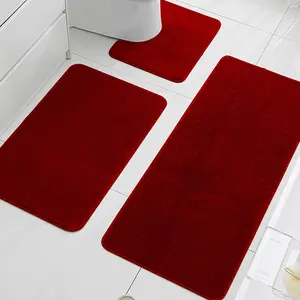 Luxurious Soft Bathroom Mat Set, Ultra-Soft Non-Slip Absorbent Mats, Quick Dry, Bath Shower Tub Floor Accessories, Bathroom Rug Set
