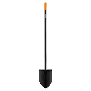 57 in Long Handle All Steel Digging Shovel with Sharpened Blade