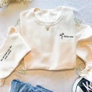 St. Therese of Lisieux Embroidered Sweatshirt, Catholic Saint Crewneck, The Little Way Christian Sweater, Faith Based Apparel, Catholic Gift for Women & Men