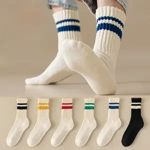 5 Pairs of Autumn and Winter Thick Socks for Men and Women