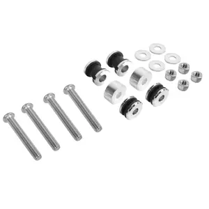 Chrome Docking Hardware Kit for Harley® Softail '84-'17 | Replaces PN 53930-03B / 53531-95B