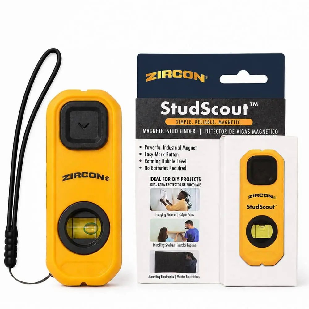 StudScout Magnetic Easy to Use Stud Finder with Built‑in Level and Marking Button