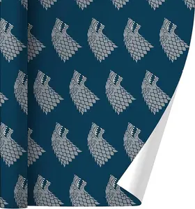 Game of Thrones Stark Sigil Gift Wrap, Movie Inspired Wrapping Paper, Festive Holiday Presents