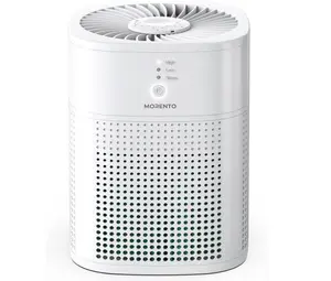 Morento Air Purifiers for Bedroom Large Home up to 108ft²/10㎡, Filter Air Purifier for Pets,Air Filter Cleaner for Smoke, Odor,3-Stage Filtration(White)